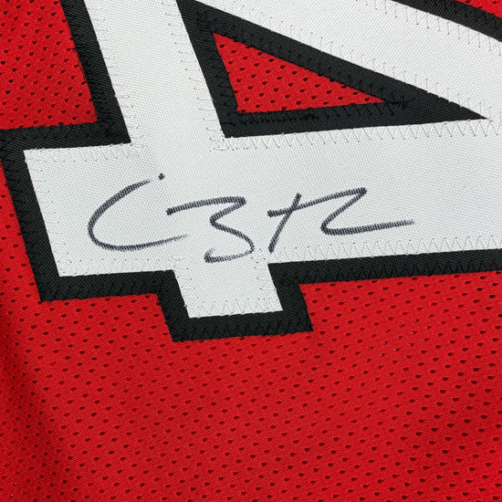 Autographed/Signed Caron Butler Miami Red Basketball Jersey Beckett BAS COA