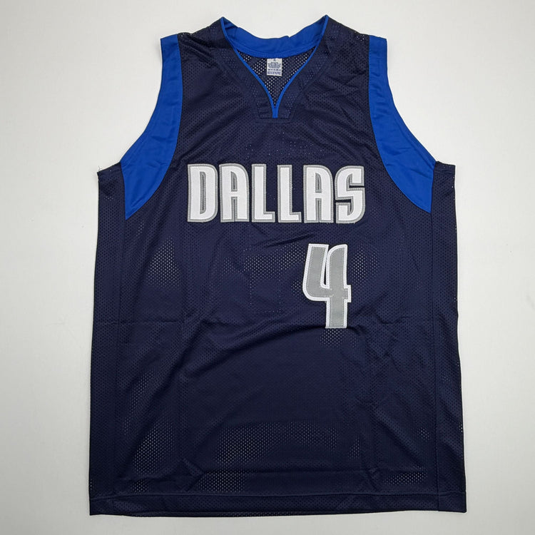 Autographed/Signed Caron Butler Dallas Blue Basketball Jersey Beckett BAS COA