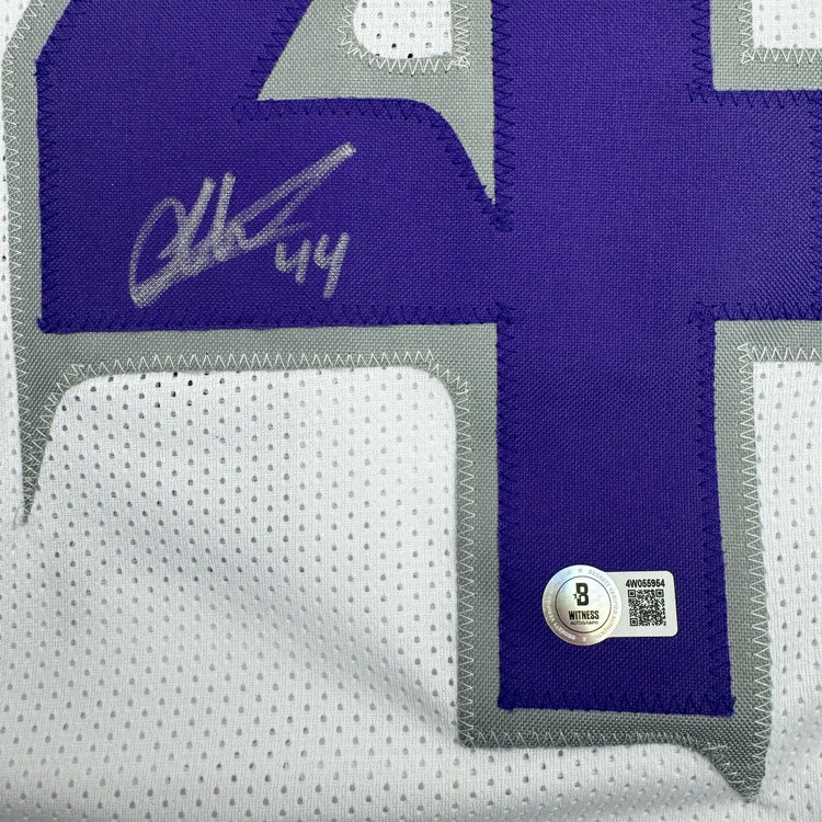 Autographed/Signed Josh Metellus Minnesota White Alternate Football Jersey Beckett BAS COA