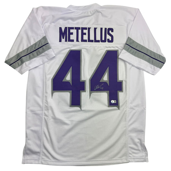 Autographed/Signed Josh Metellus Minnesota White Alternate Football Jersey Beckett BAS COA