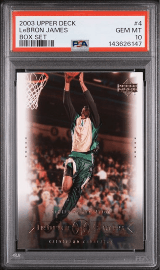 Graded 2003 Upper Deck LeBron James #4 Box Set Rookie RC Basketball Card PSA 10 Gem Mint