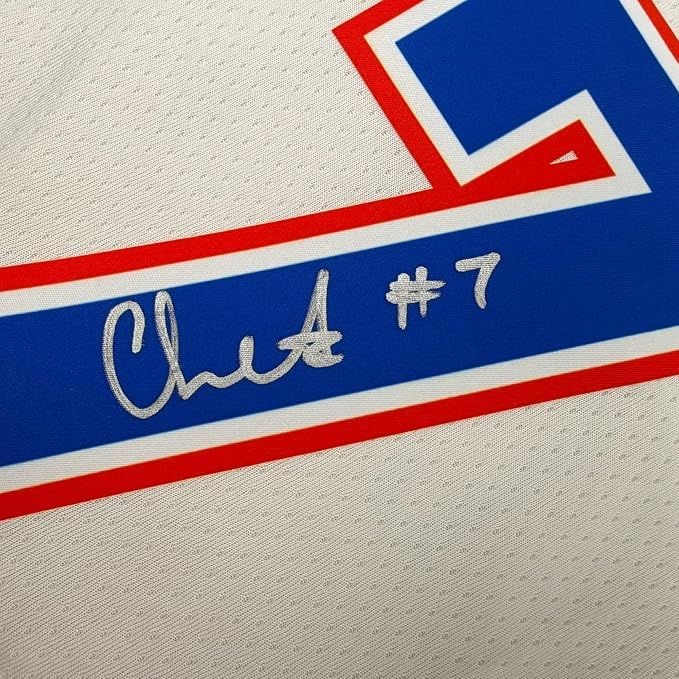 Framed Autographed/Signed Chet Holmgren 35x39 Oklahoma City OKC Thunder Blue Authentic Basketball Jersey Fanatics COA