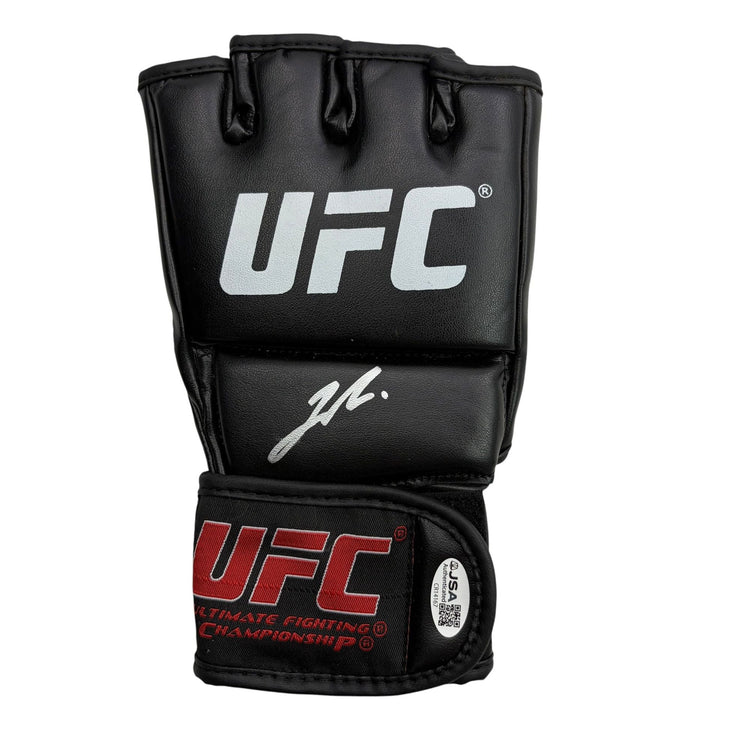Autographed/Signed Joshua Van Fighting UFC MMA Ultimate Fighting Black Glove JSA COA