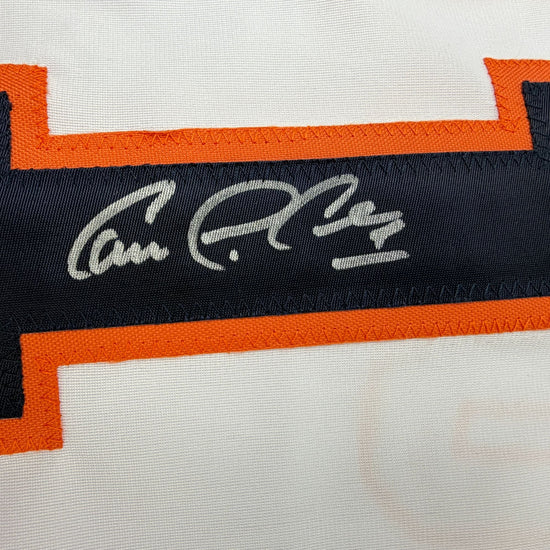 Autographed/Signed Carlos Correa Houston White Baseball Jersey Beckett BAS COA
