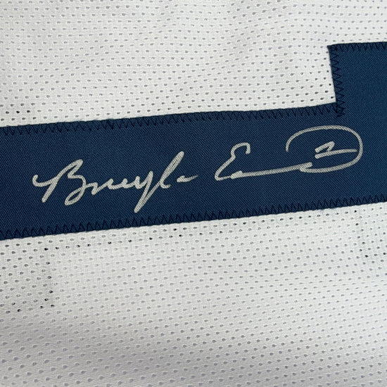Autographed/Signed Braylon Edwards Michigan White College Football Jersey Beckett BAS COA