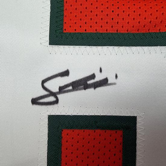 Autographed/Signed Francis Mauigoa Miami Orange College Football Jersey JSA COA