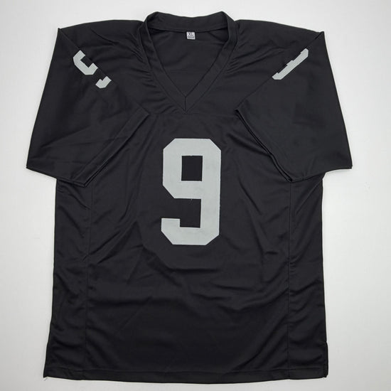 Autographed/Signed Tyree Wilson Oakland Las Vegas Black Football Jersey Beckett BAS COA