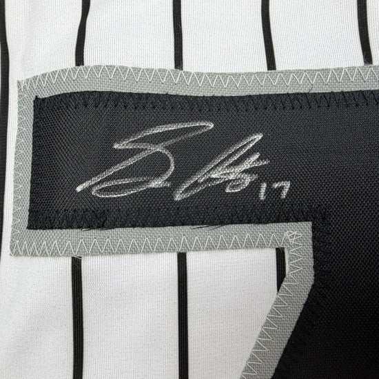 Autographed/Signed Sam Antonacci Chicago Pinstripe Baseball Jersey Beckett BAS COA