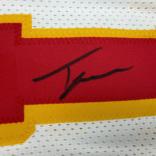 Autographed/Signed Trae Young Ice Trae Atlanta White Basketball Jersey Beckett BAS COA