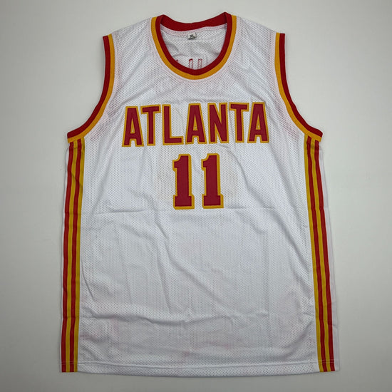 Autographed/Signed Trae Young Ice Trae Atlanta White Basketball Jersey Beckett BAS COA