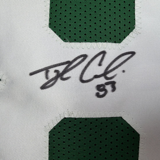 Autographed/Signed Tyler Conklin New York Green Football Jersey JSA COA