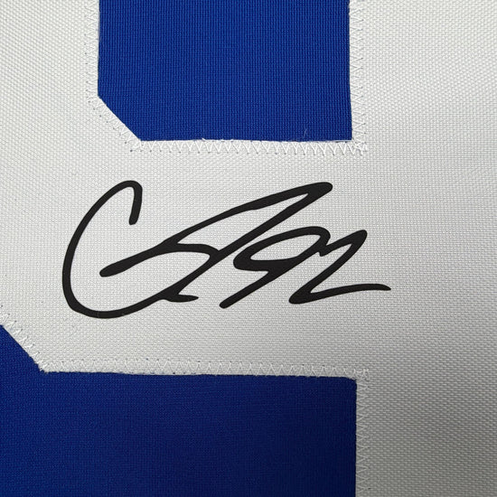 Facsimile Autographed Gavin McKenna Toronto Blue Reprint Laser Auto Hockey Jersey Size Men's XL