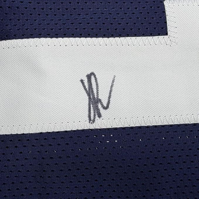 Framed Autographed/Signed Jaylen Reed 35x39 Penn State Blue College Football Jersey JSA COA