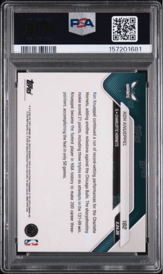 Graded 2025 Topps Now Kon Knueppel #182 Rookie RC Basketball Card PSA 10 Gem Mint