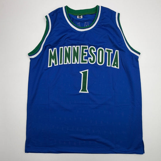 Facsimile Autographed LaMelo Ball Minnesota Blue Reprint Laser Auto Basketball Jersey Size Men's XL