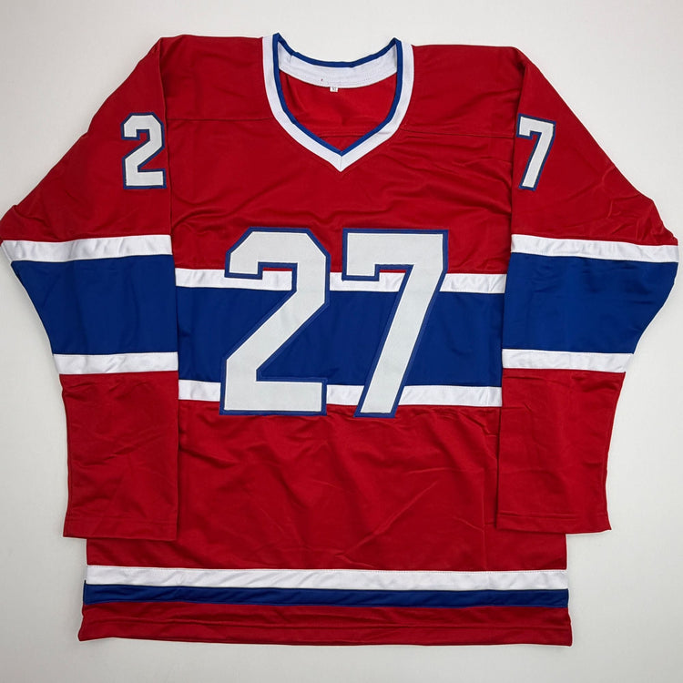 Autographed/Signed Shayne Corson Montreal Red Hockey Jersey Beckett BAS COA