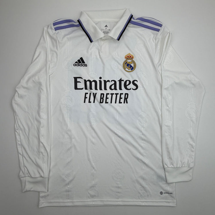 Autographed/Signed David Beckham Real Madrid White Soccer Jersey Panini Authentic COA