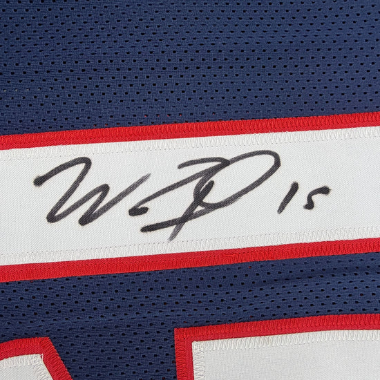 Autographed/Signed Will Fuller Houston Blue Football Jersey JSA COA