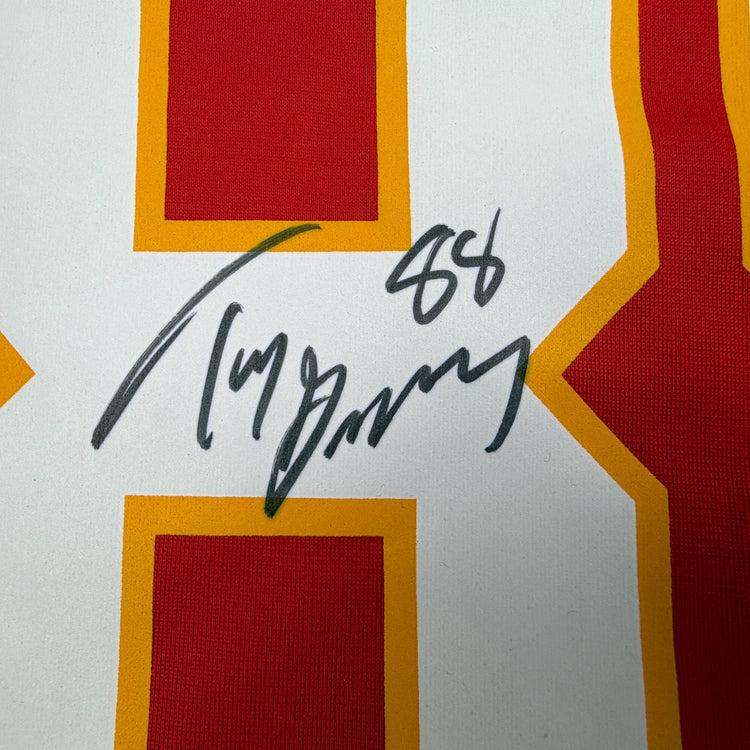 Autographed/Signed Tony Gonzalez Kansas City Chiefs Authentic Nike Red Football Jersey Beckett BAS COA