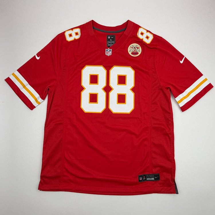 Autographed/Signed Tony Gonzalez Kansas City Chiefs Authentic Nike Red Football Jersey Beckett BAS COA