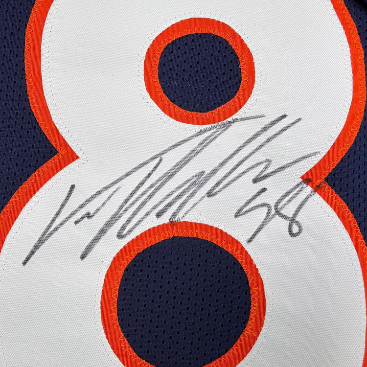 Autographed/Signed Von Miller Denver Blue Football Jersey Beckett BAS COA