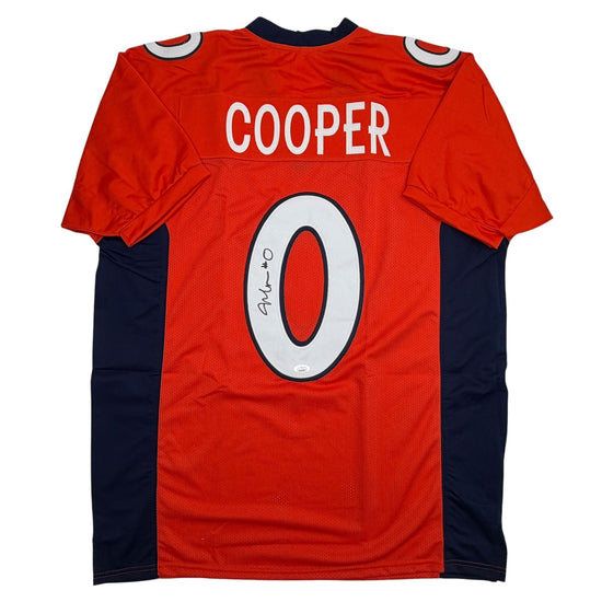 Autographed/Signed Jonathon Cooper Denver Orange Football Jersey JSA COA