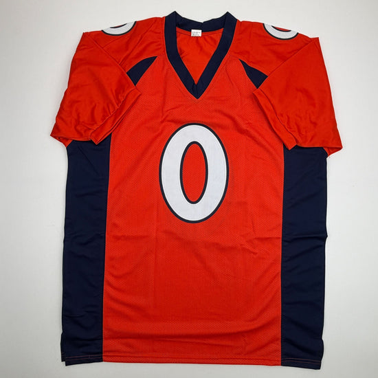 Autographed/Signed Jonathon Cooper Denver Orange Football Jersey JSA COA