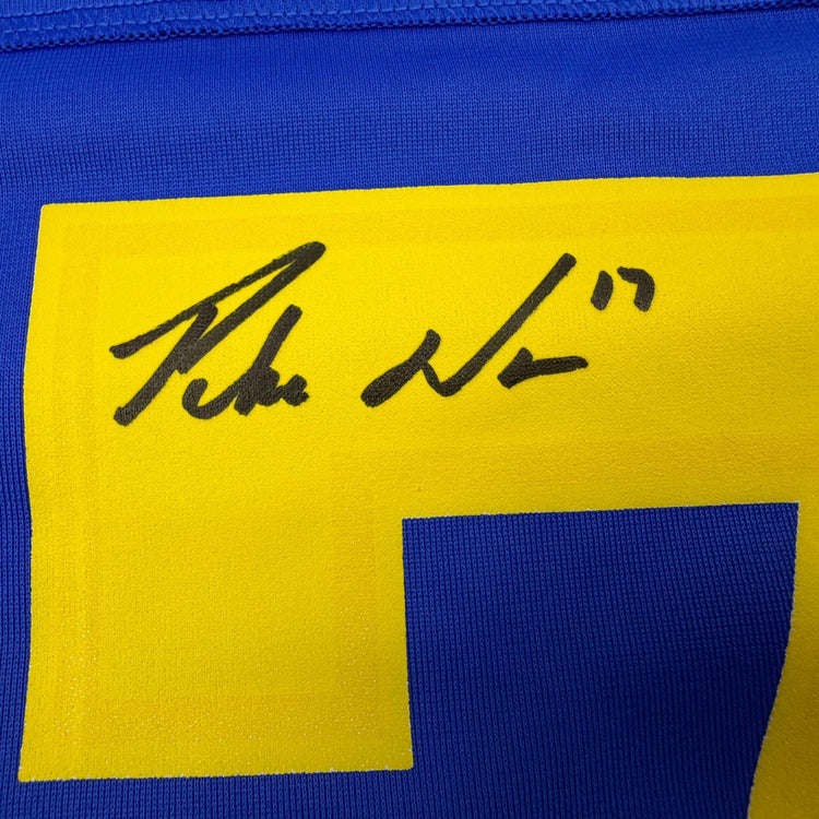 Autographed/Signed Puka Nacua #17 Los Angeles LA Rams Blue Authentic Nike Rookie Football Jersey Fanatics COA