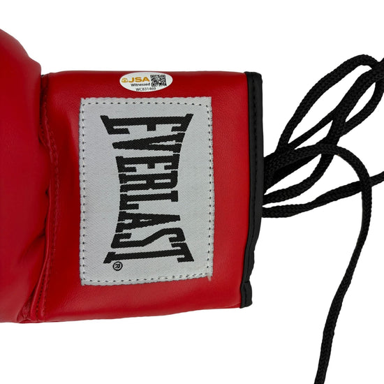 Autographed/Signed Winky Wright HOF 18 Red Everlast Boxing Glove JSA COA
