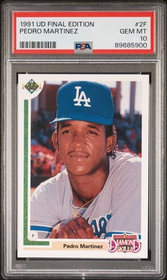 Graded 1991 UD Final Edition Pedro Martinez #2F Rookie RC Baseball Card PSA 10 Gem Mint