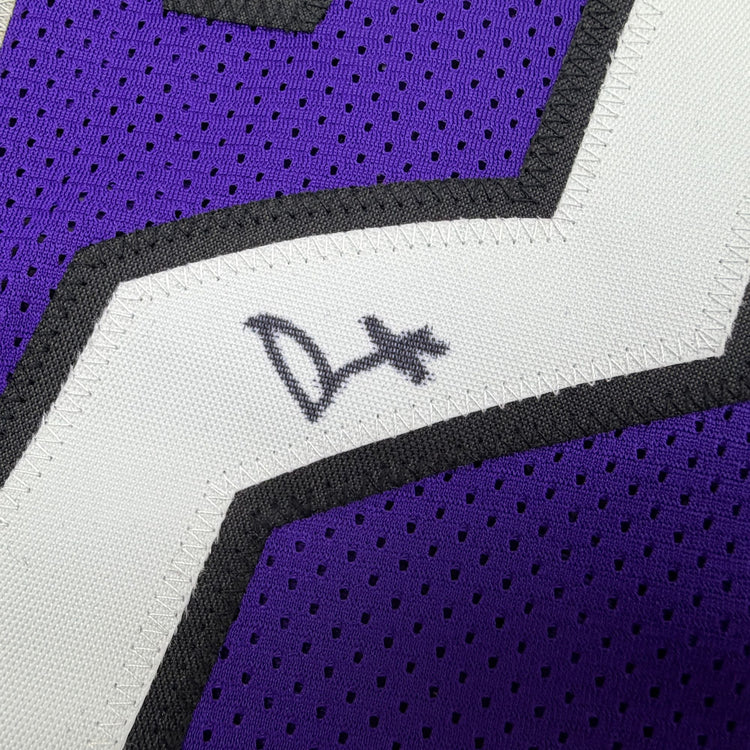 Autographed/Signed Damon Stoudemire Toronto Purple Basketball Jersey Beckett BAS COA