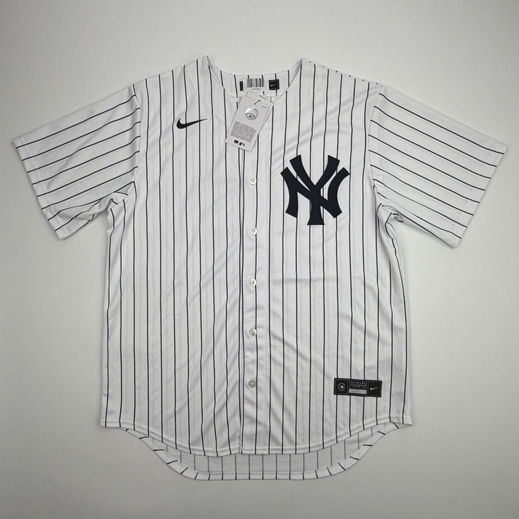 Autographed/Signed Jazz Chisholm Jr. New York Yankees Authentic Pinstripe Baseball Jersey Fanatics & MLB COA