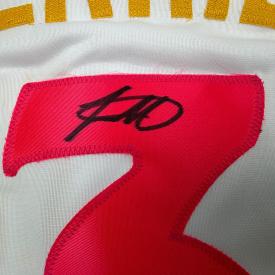 Autographed/Signed Jackson Merrill San Diego White City Connect Baseball Jersey Beckett BAS COA