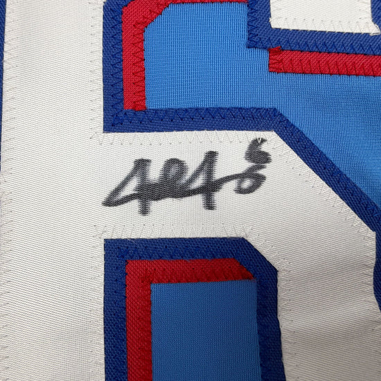Autographed/Signed Josh Jung Texas Light Blue Baseball Jersey Beckett BAS COA