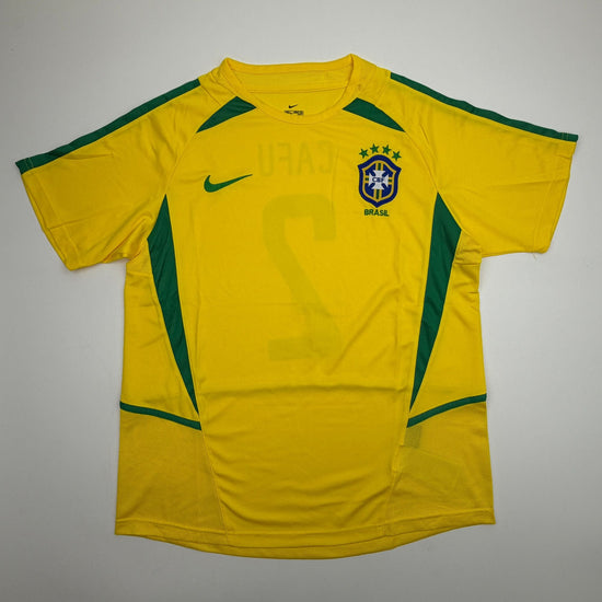 Autographed/Signed Cafu Brazil Yellow Soccer Futbol Jersey Beckett BAS COA