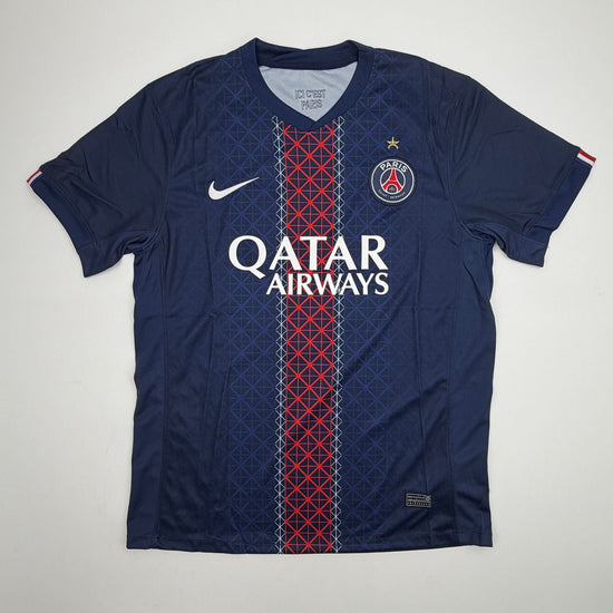 Autographed/Signed Ousmane Dembele PSG Paris Saint-Germain Blue Soccer Jersey Beckett BAS COA