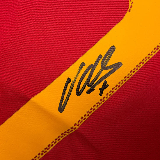 Autographed/Signed David Villa Spain Red World Cup Soccer Jersey Beckett BAS COA