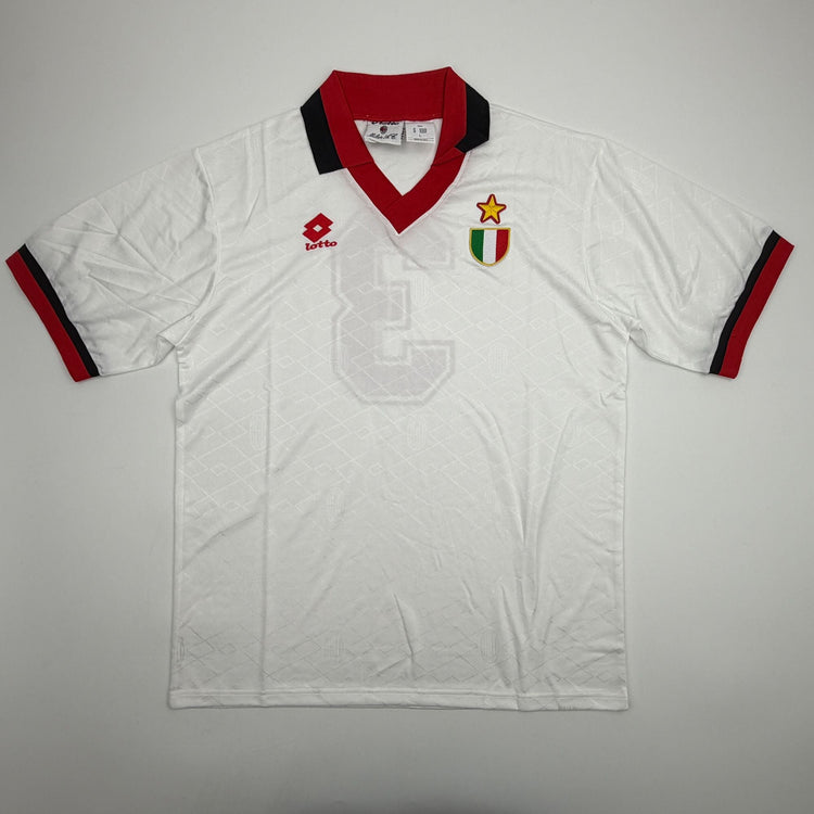 Autographed/Signed Paolo Maldini AC Milan White Soccer Futbol Jersey Beckett BAS COA