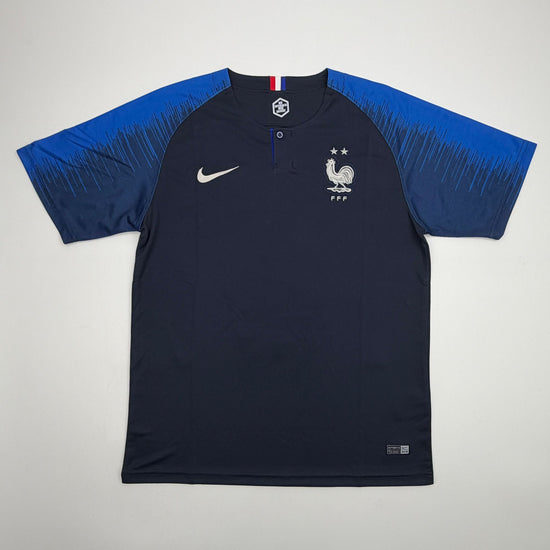 Autographed/Signed Paul Pogba France Blue Soccer Futbol Jersey Beckett BAS COA