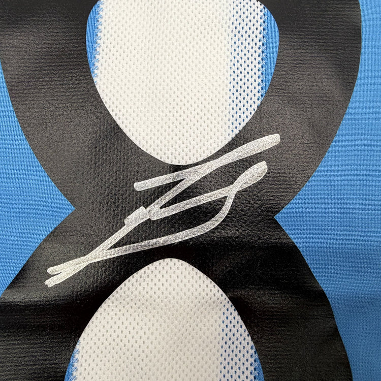 Autographed/Signed Javier Zanetti Argentina Blue/White Soccer World Cup Jersey Beckett BAS COA