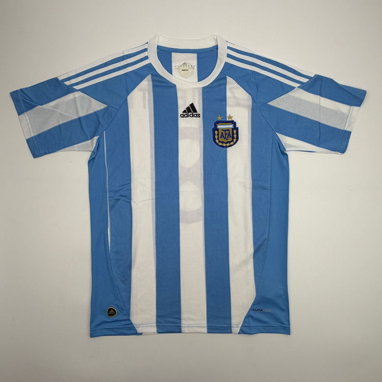 Autographed/Signed Javier Zanetti Argentina Blue/White Soccer World Cup Jersey Beckett BAS COA
