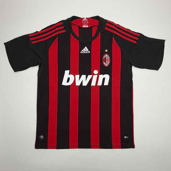 Autographed/Signed Andriy Shevchenko AC Milan Red Soccer Futbol Jersey Beckett BAS COA