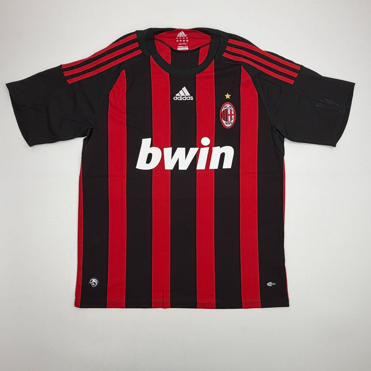 Autographed/Signed Ricardo Kaka AC Milan Black/White Soccer Futbol Jersey Beckett BAS COA