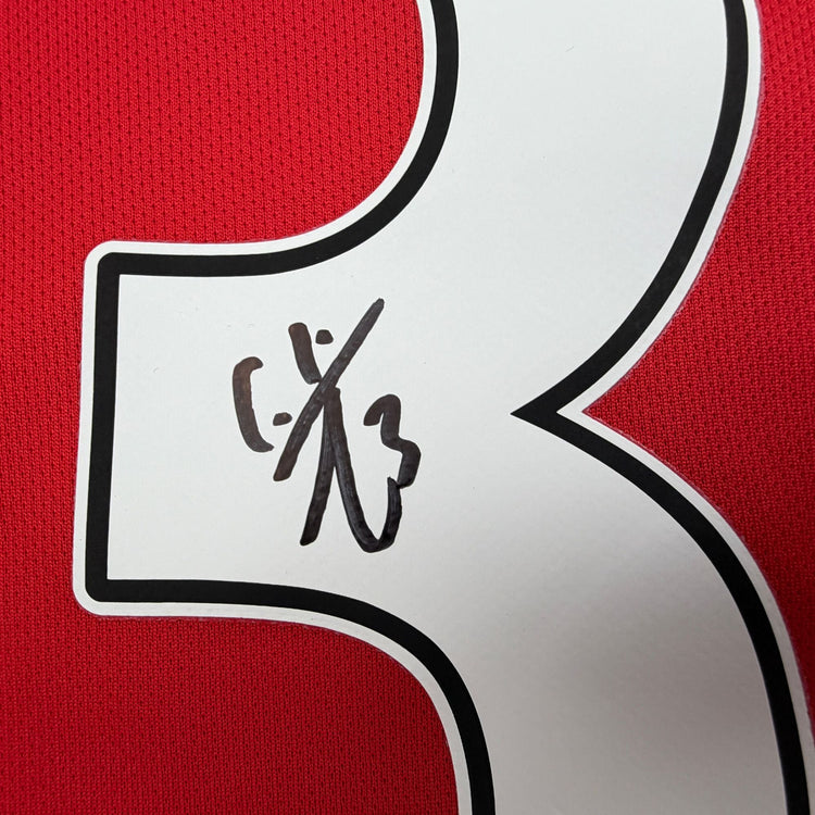 Autographed/Signed Ashley Cole Arsenal Red Soccer Futbol Jersey Beckett BAS COA