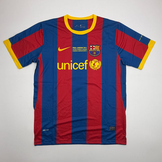 Autographed/Signed Xavi Hernandez FC Barcelona 2011 Final Soccer Jersey Beckett BAS COA