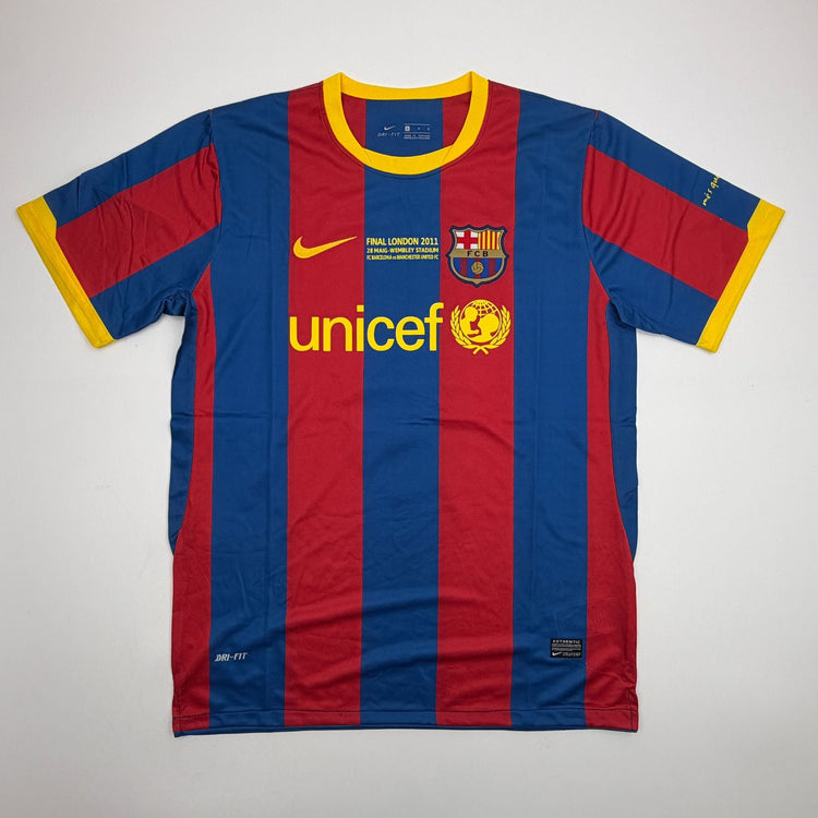 Autographed/Signed Xavi Hernandez FC Barcelona 2011 Final Soccer Jersey Beckett BAS COA
