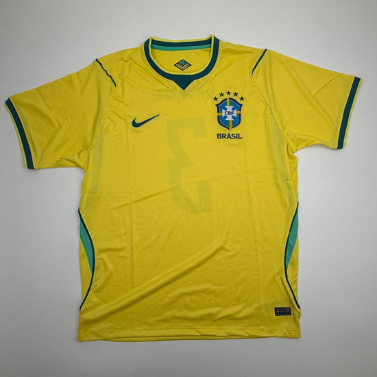Autographed/Signed Gabriel Brazil Yellow Soccer Futbol Jersey Beckett BAS COA