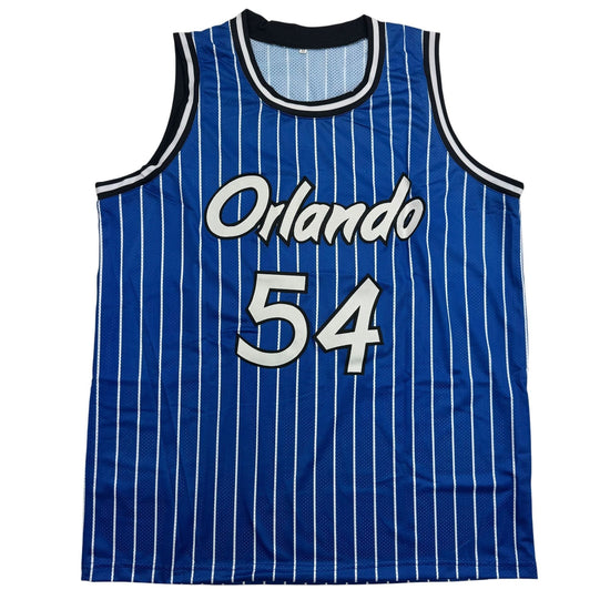 Autographed/Signed Horace Grant Orlando Blue Pinstripe Basketball Jersey JSA COA