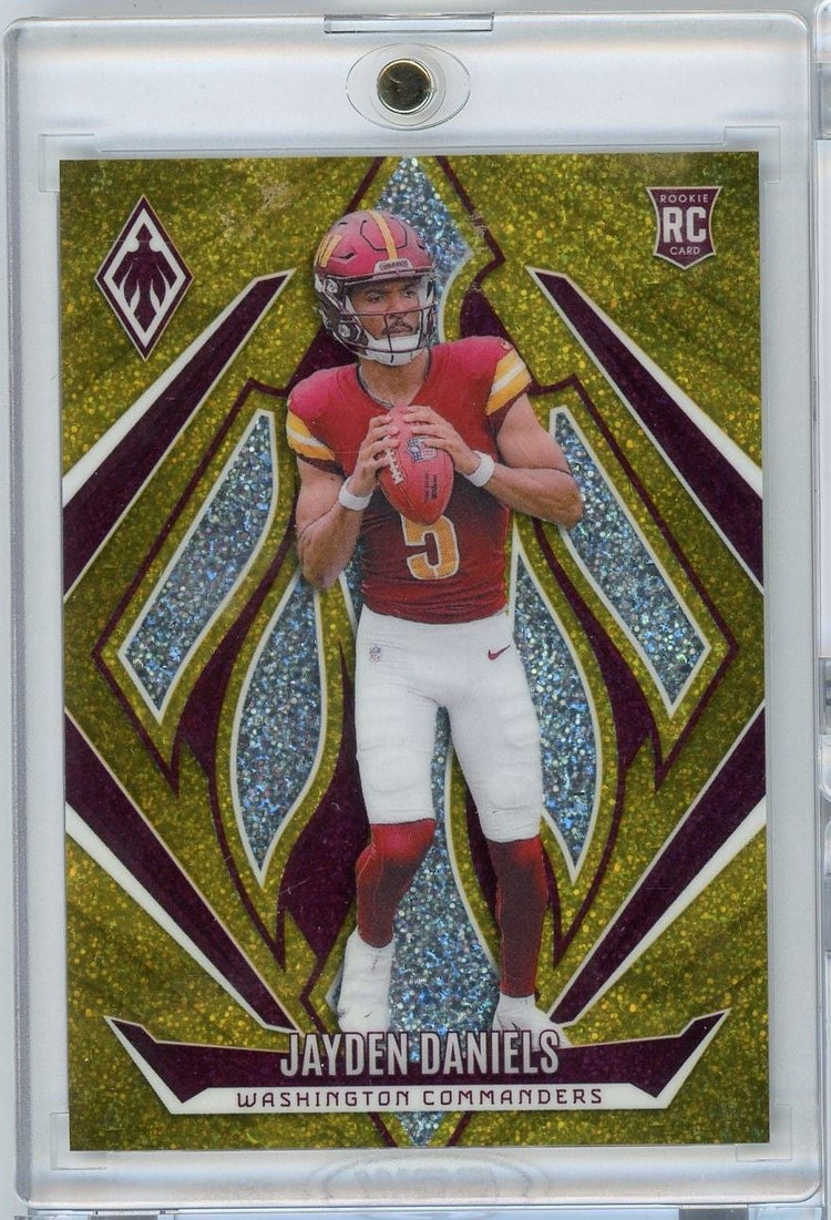 2024 Panini Phoenix Jayden Daniels #198 International Gold /10 Rookie RC Football Card