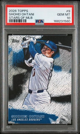 Graded 2026 Topps Shohei Ohtani #9 Stars of MLB Baseball Card PSA 10 Gem Mint
